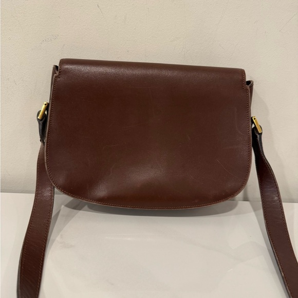 Authenticated Celine Brown Leather Vintage Crecy Crossbody Bag - Picture 6 of 16